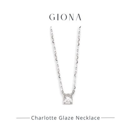 GIONA Charlotte Glaze Necklace Silver Colo 925